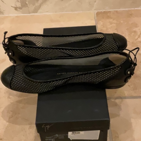 Giuseppe Zanotti Black Mesh Shoes Size 38.5 Worn once - Picture 2 of 6